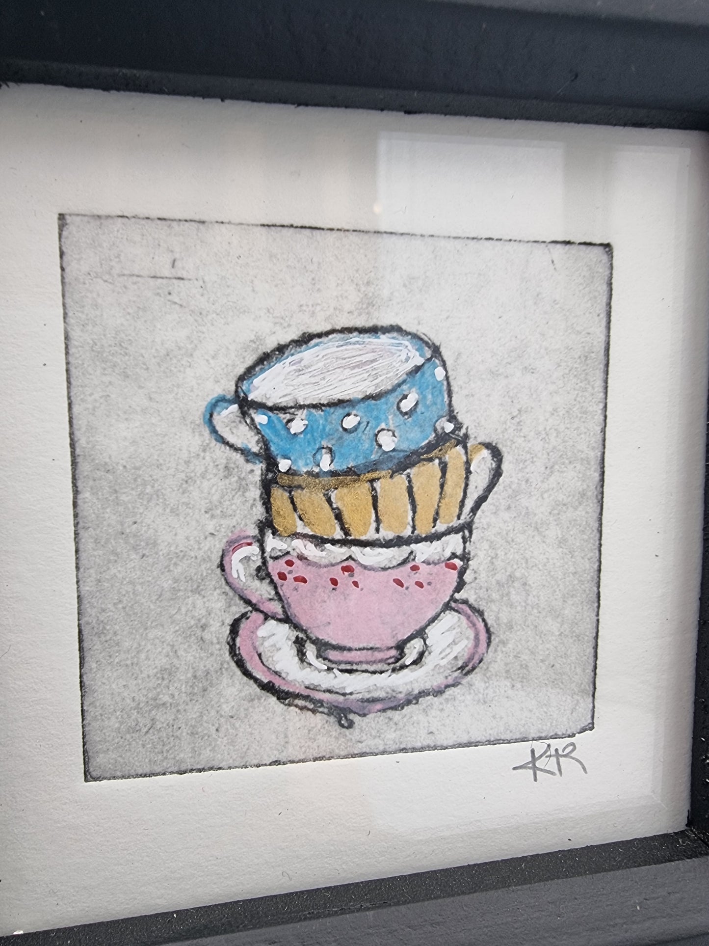 Drypoint Etching: Fancy a cuppa?