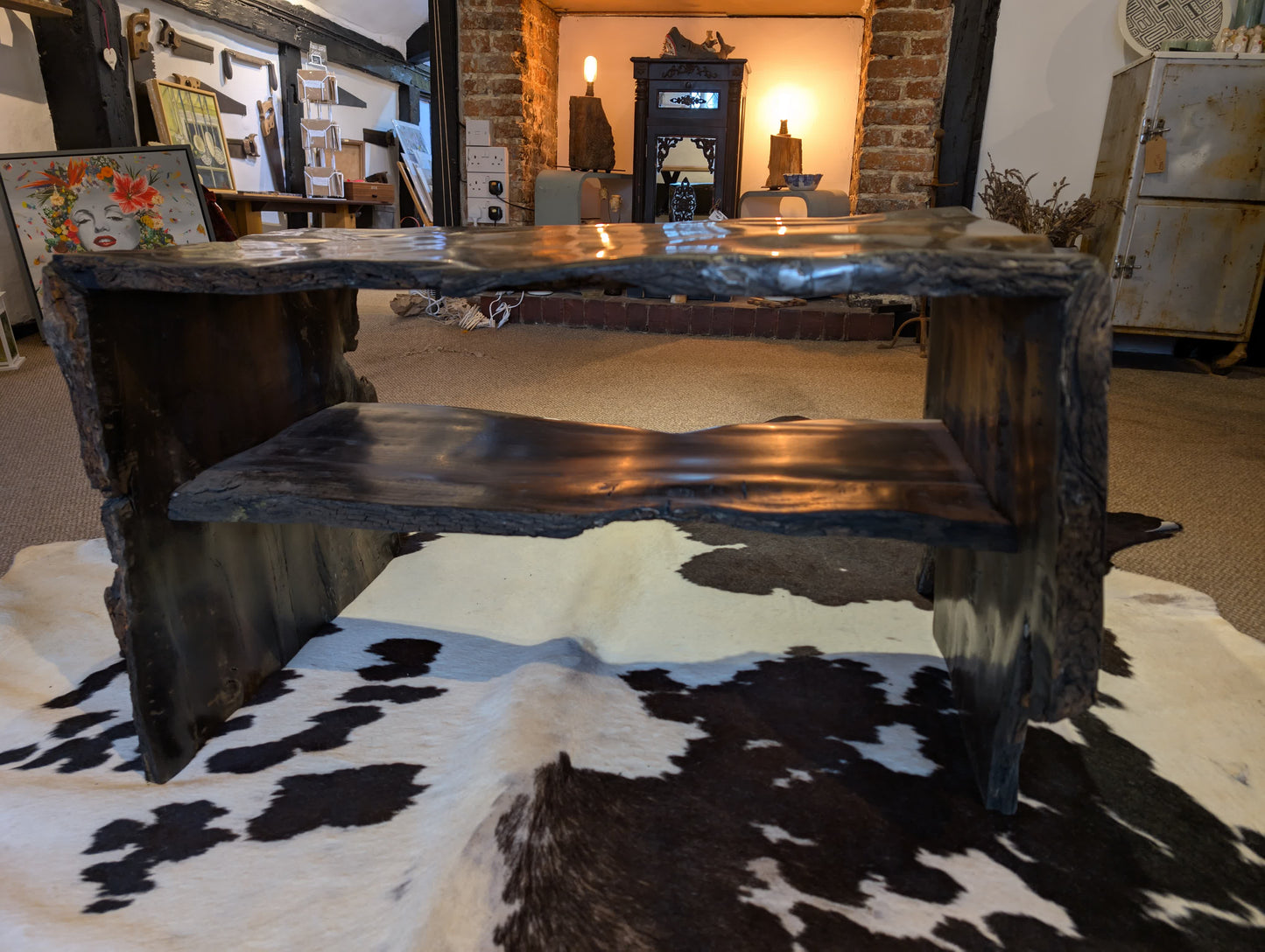 5,000 Year Old Bog Oak Table