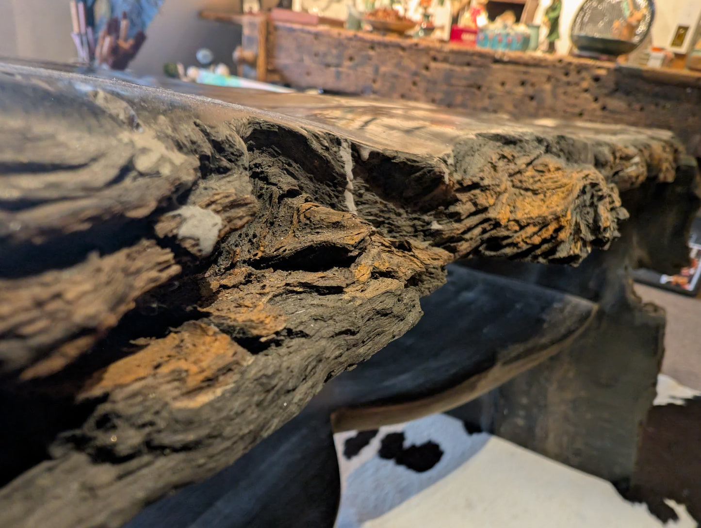 5,000 Year Old Bog Oak Table