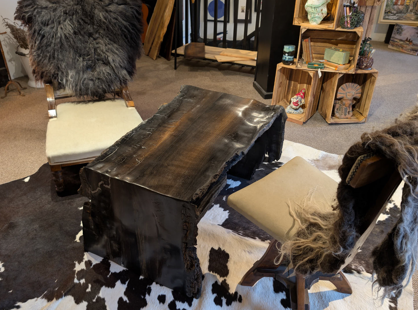 5,000 Year Old Bog Oak Table