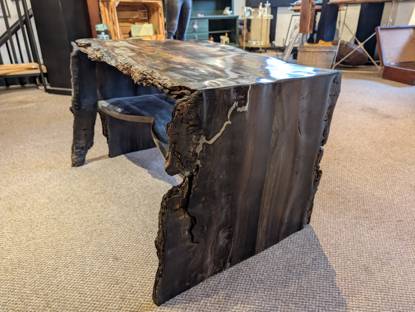 5,000 Year Old Bog Oak Table