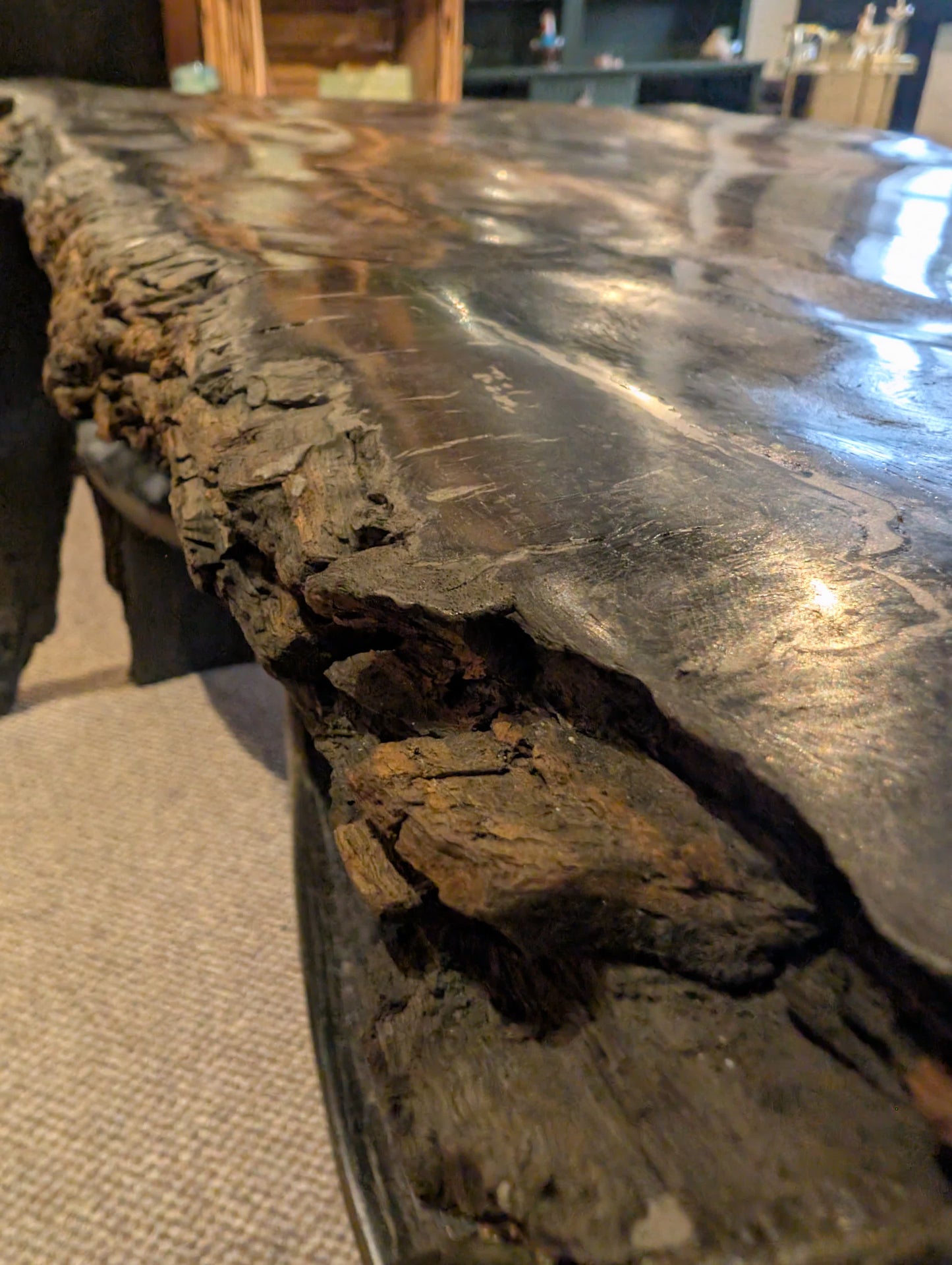 5,000 Year Old Bog Oak Table