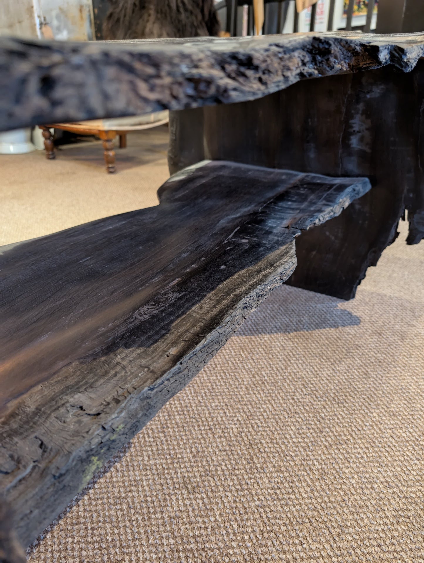 5,000 Year Old Bog Oak Table