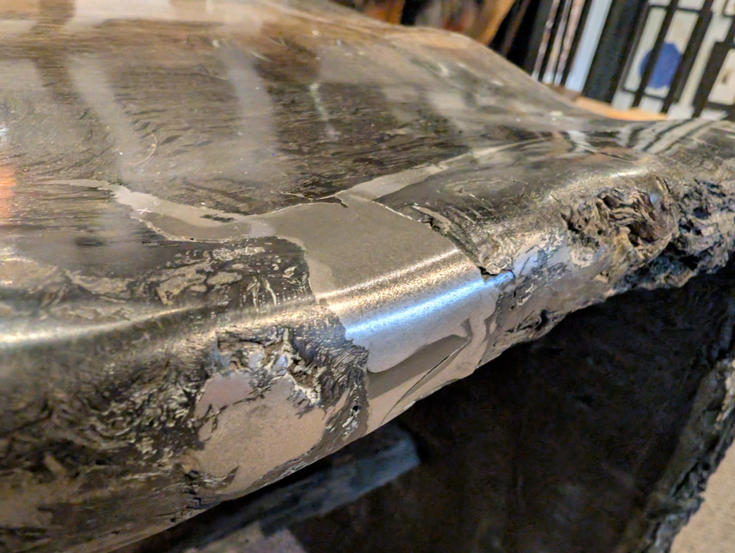 5,000 Year Old Bog Oak Table